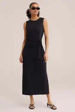 Wehkamp WE Fashion jersey zomerjurk zwart aanbieding