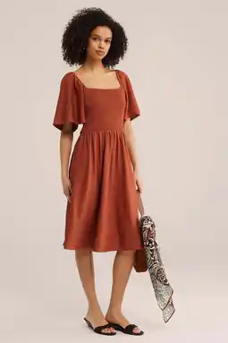 Wehkamp WE Fashion zomerjurk terra aanbieding