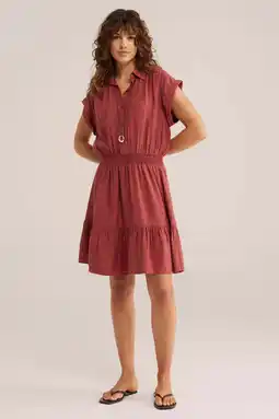Wehkamp WE Fashion korte jurk oudroze aanbieding