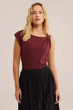 Wehkamp WE Fashion top donkerrood aanbieding