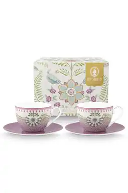 Wehkamp Pip Studio kop en schotel Lily&Lotus (280 ml) (set van 2) aanbieding