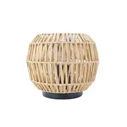 Wehkamp EGLO Sheldon Tafellamp - E27 - Ø 21 cm - Bruin|Zwart - Papier aanbieding