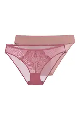 Wehkamp Dorina slips (set van 2) - roze/oudroze aanbieding
