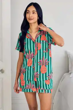 Wehkamp Chelsea Peers shortama turquoise/groen/oranje aanbieding