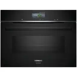 Expert Siemens CM776GMB1F extraKlasse Inbouw oven met magnetron Zwart aanbieding