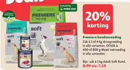 Maxi Zoo Premiere Hondenvoeding aanbieding
