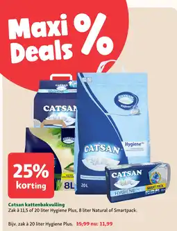 Maxi Zoo Catsan Kattenbakvulling aanbieding