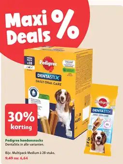 Maxi Zoo Pedigree DentaStix aanbieding