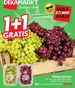 Dekamarkt Pitloze druiven aanbieding