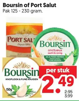 Dekamarkt Boursin of Port Salut aanbieding