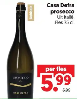 Dekamarkt Casa Defra prosecco aanbieding