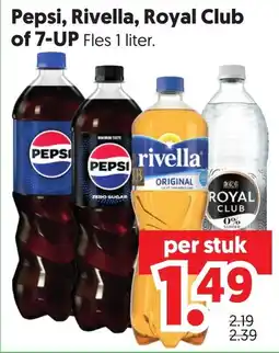 Dekamarkt Pepsi, Rivella, Royal Club of 7-UP aanbieding