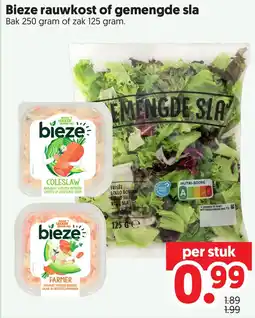 Dekamarkt Bieze rauwkost of gemengde sla aanbieding