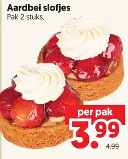 Dekamarkt Aardbei slofjes aanbieding