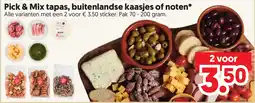 Dekamarkt Pick & Mix tapas, buitenlandse kaasjes of noten aanbieding
