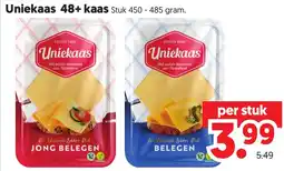 Dekamarkt Uniekaas 48+ kaas aanbieding