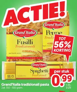Dekamarkt Grand'Italia tradizionali pasta aanbieding