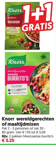 Dekamarkt Knorr wereldgerechten of maaltijdmixen aanbieding