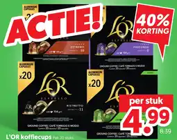 Dekamarkt L'OR koffiecapsules aanbieding
