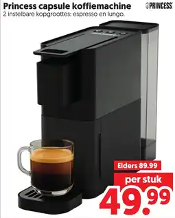 Dekamarkt Princess capsule koffiemachine aanbieding