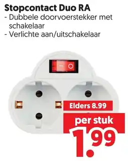 Dekamarkt Stopcontact Duo RA aanbieding