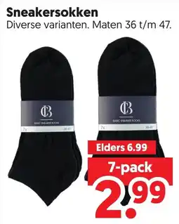 Dekamarkt Sneakersokken aanbieding