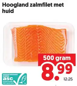 Dekamarkt Hoogland zalmfilet met huid aanbieding