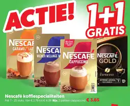 Dekamarkt Nescafé koffiespecialiteiten aanbieding