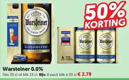 Dekamarkt Warsteiner 0.0% aanbieding