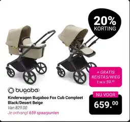 Van Asten BabySuperstore Kinderwagen Bugaboo Fox Cub Compleet aanbieding