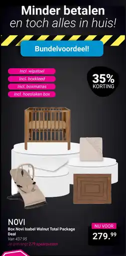 Van Asten BabySuperstore Box Novi Isabel Walnut Total Package Deal aanbieding