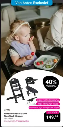 Van Asten BabySuperstore Novi Kinderstoel Novi 1-2 Grow aanbieding
