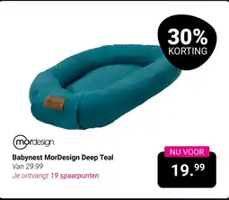 Van Asten BabySuperstore Babynest MorDesign Deep Teal aanbieding