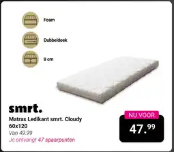 Van Asten BabySuperstore Matras Ledikant smrt. Cloudy aanbieding