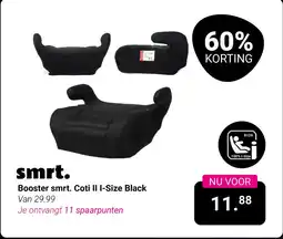 Van Asten BabySuperstore Booster smrt. Coti II I-Size Black aanbieding