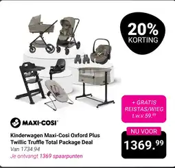 Van Asten BabySuperstore Kinderwagen Maxi-Cosi Oxford Plus Twillic Truffle Total Package Deal aanbieding
