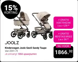 Van Asten BabySuperstore Kinderwagen Joolz Geo5 Sandy Taupe aanbieding