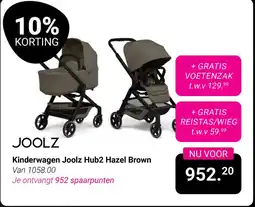 Van Asten BabySuperstore Kinderwagen Joolz Hub2 Hazel Brown aanbieding