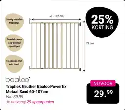 Van Asten BabySuperstore Traphek Geuther Baaloo Powerfix Metaal Sand aanbieding