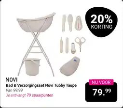 Van Asten BabySuperstore Bad & Verzorgingsset Novi Tubby Taupe aanbieding