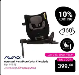 Van Asten BabySuperstore Autostoel Nuna Pruu Caviar Chocolade aanbieding