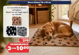 Huisdier Voordeelshop Fleece Deken aanbieding
