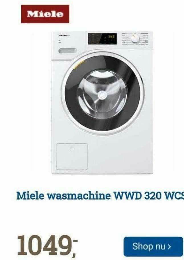 Miele Wasmachine WWD 320 WCS aanbieding bij BCC