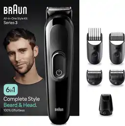 Bol.com Braun Series 3 MGK3420 - Multigroomer - 6-in-1 Baardtrimmer Set aanbieding