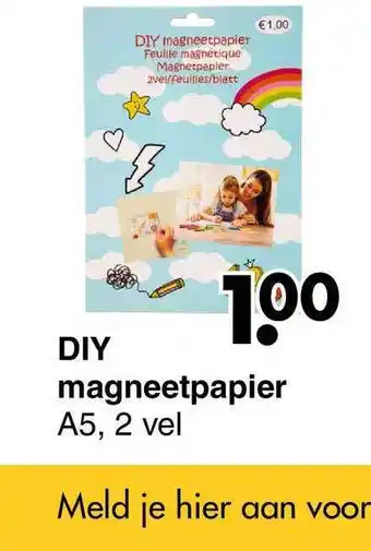 Wibra DIY Magneetpapiier aanbieding