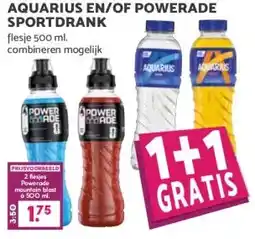 Coop AQUARIUS EN/OF POWERADE SPORTDRANK aanbieding