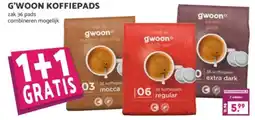 Coop G'woon koffiepads aanbieding