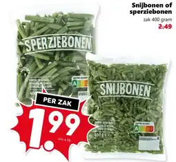 Coop Snijbonen of sperziebonen aanbieding