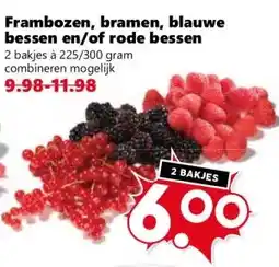 Coop Frambozen, bramen, blauwe bessen en/of rode bessen aanbieding