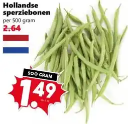 Coop Hollandse sperziebonen aanbieding